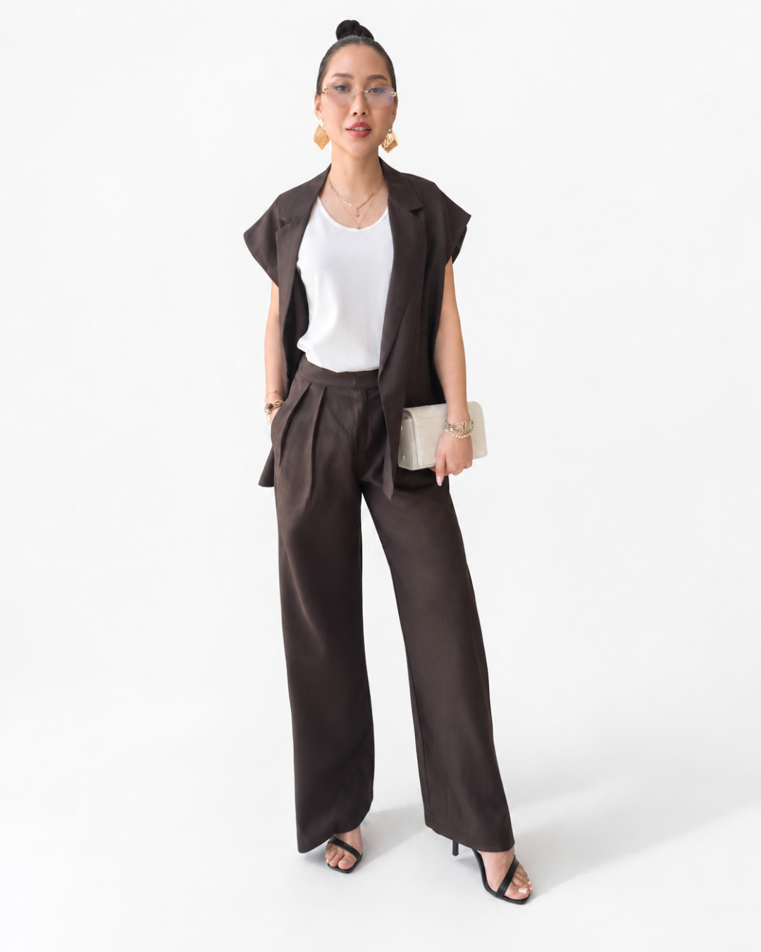 Conjunto Elegante de Linho