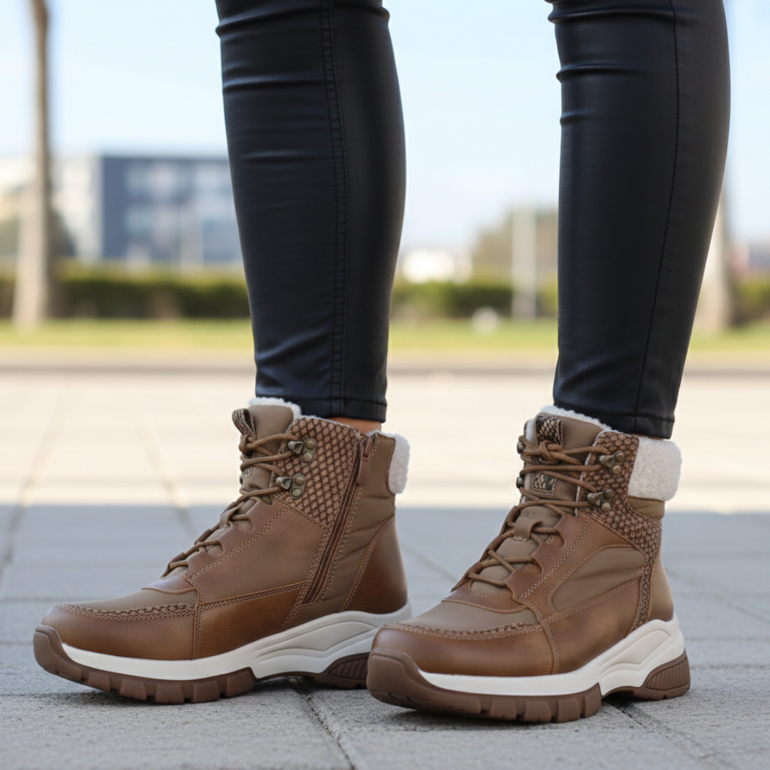 Botas de inverno com forro térmico
