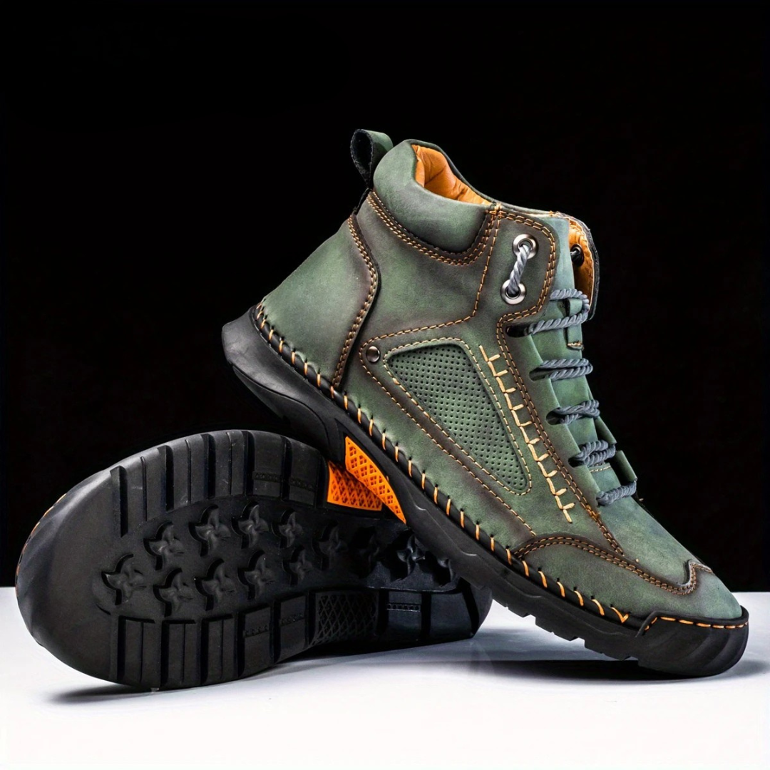 Botas ergonómicas de Couro Costuradas para homen