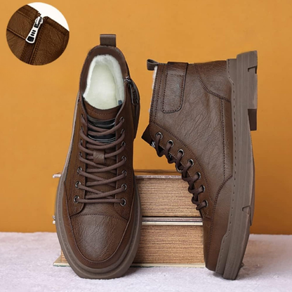 Botas Homem em pele com forro em pele 