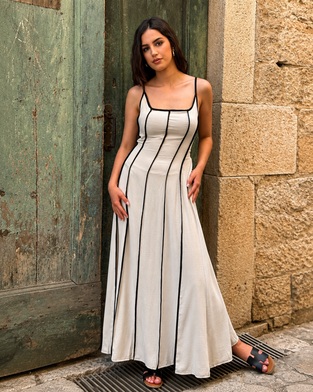 Vestido Comprido com Alças Finas