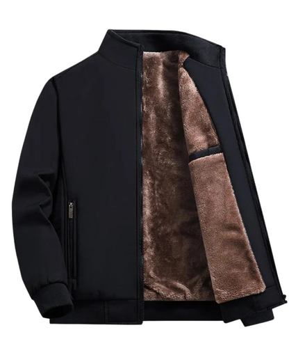 Casaco de homem com forro térmico, ideal para corrida.