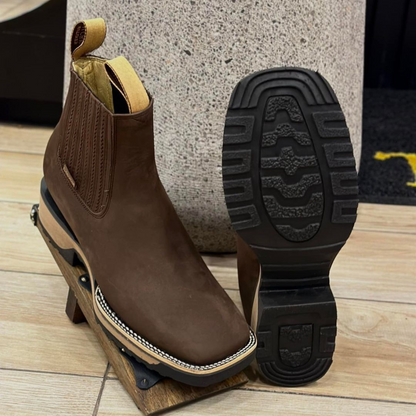 Botins Cowboy de Couro para Homens