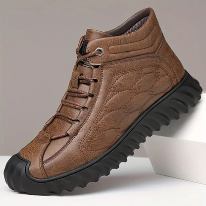 Botas polares de couro para homem