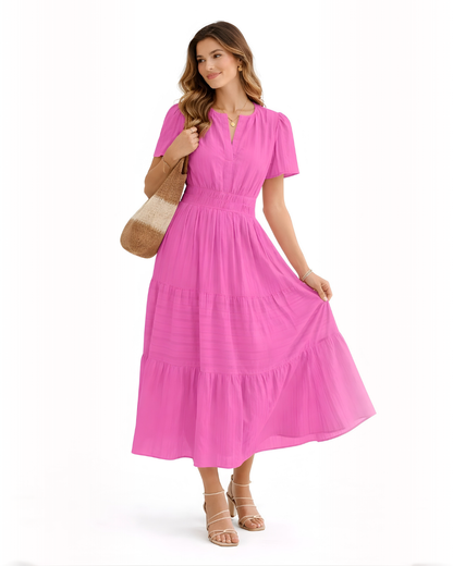 Vestido Marbella Leveza Atemporal e Conforto Elástico