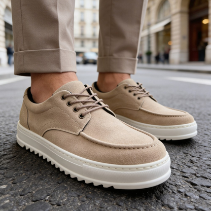 Sapatos Casuais de Camurça