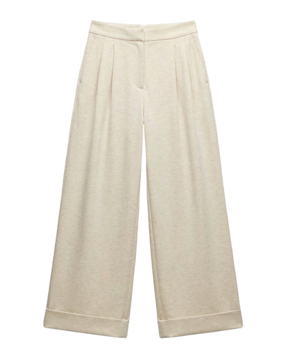 Calças Fluidas de Estilo Casual para Mulher