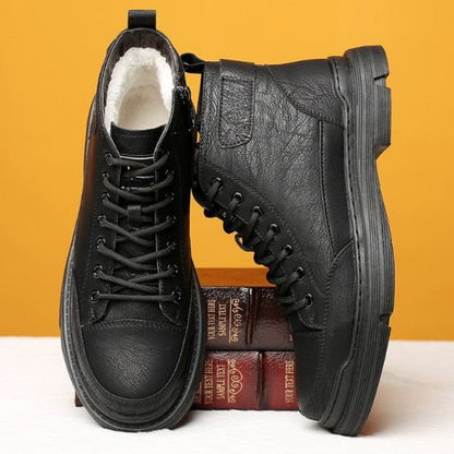 Botas Homem em pele com forro em pele 