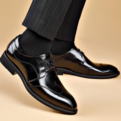 Sapatos Formais de Couro Genuíno de Alta Qualidade