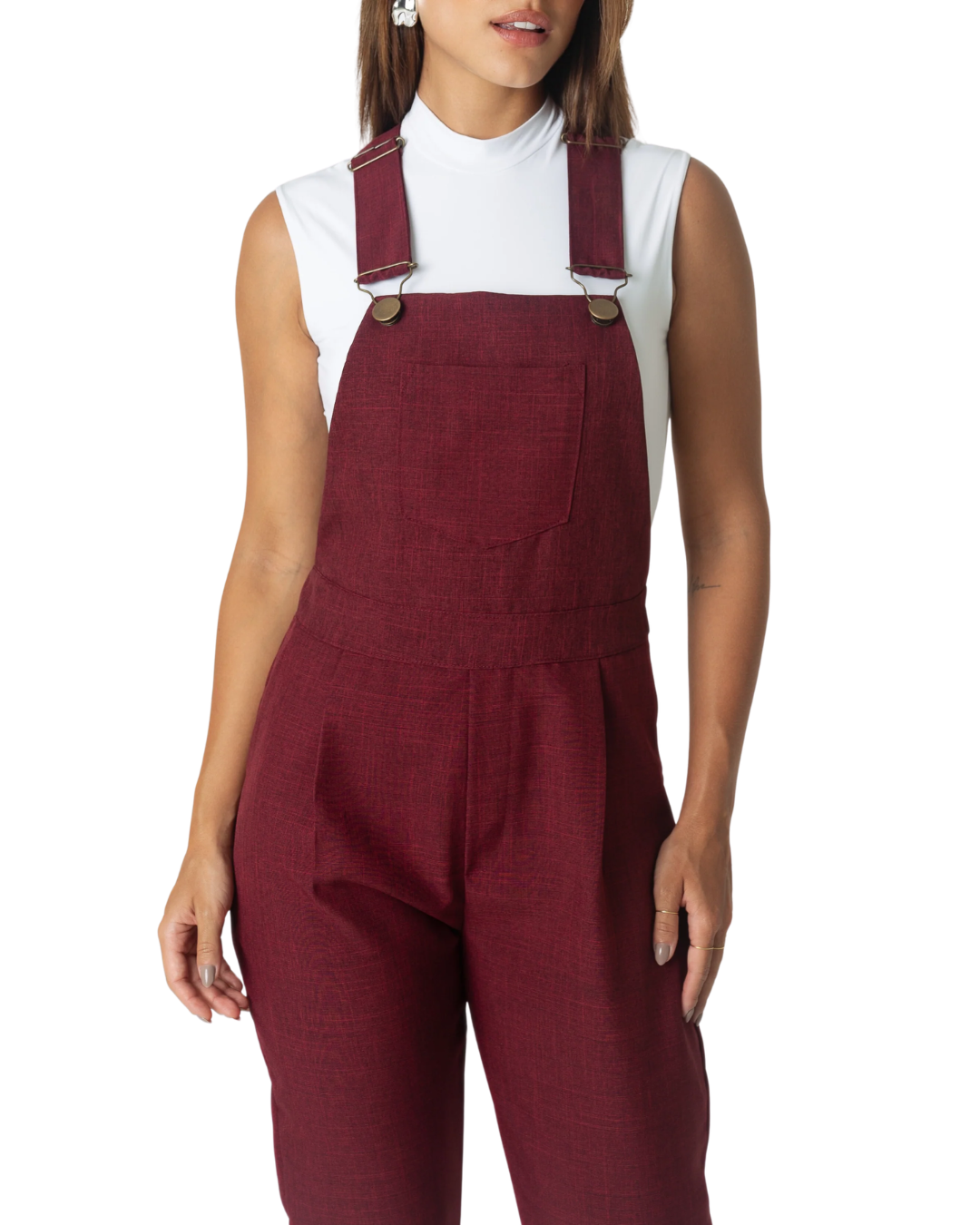 Calças de Corte Reto e Ajuste Folgado