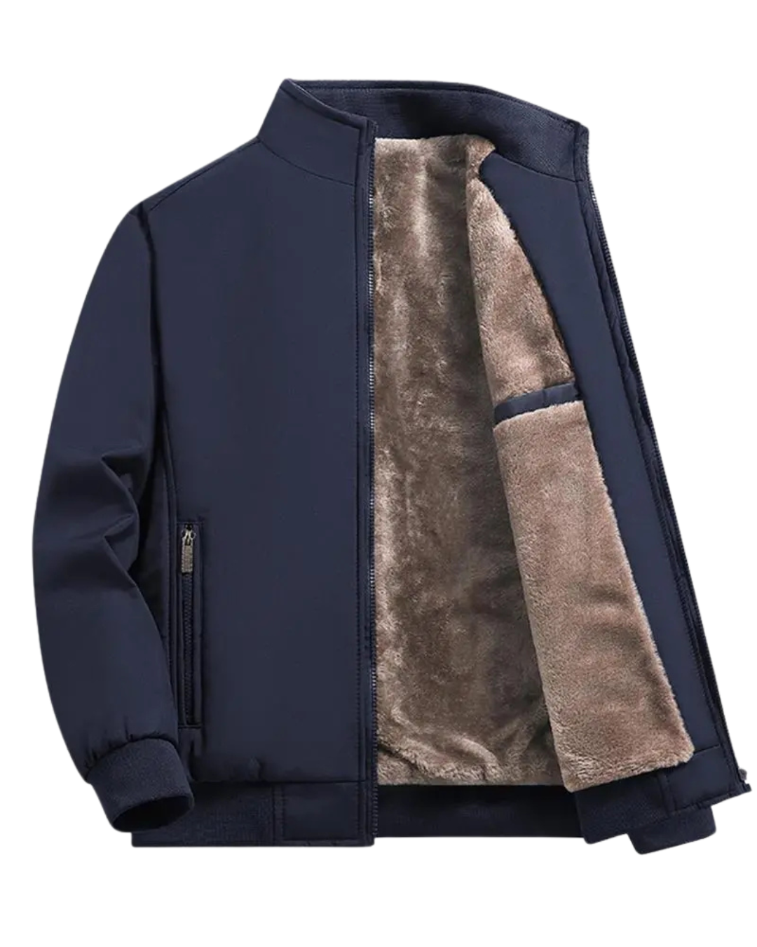 Casaco de homem com forro térmico, ideal para corrida.