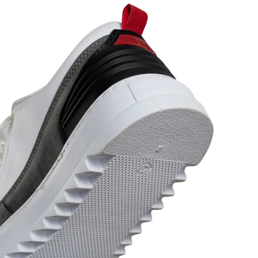 Sapato para usar em casa com elevação oculta 