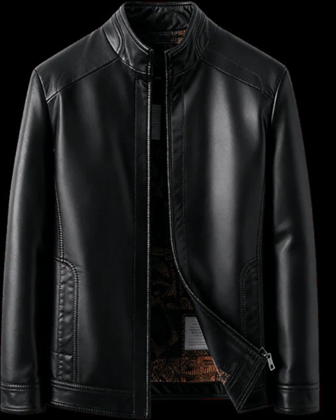 Casaco de pele com forro térmico para homem 