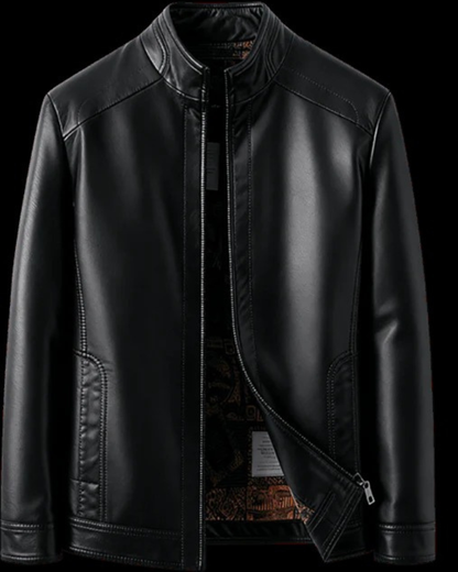 Casaco de pele com forro térmico para homem 