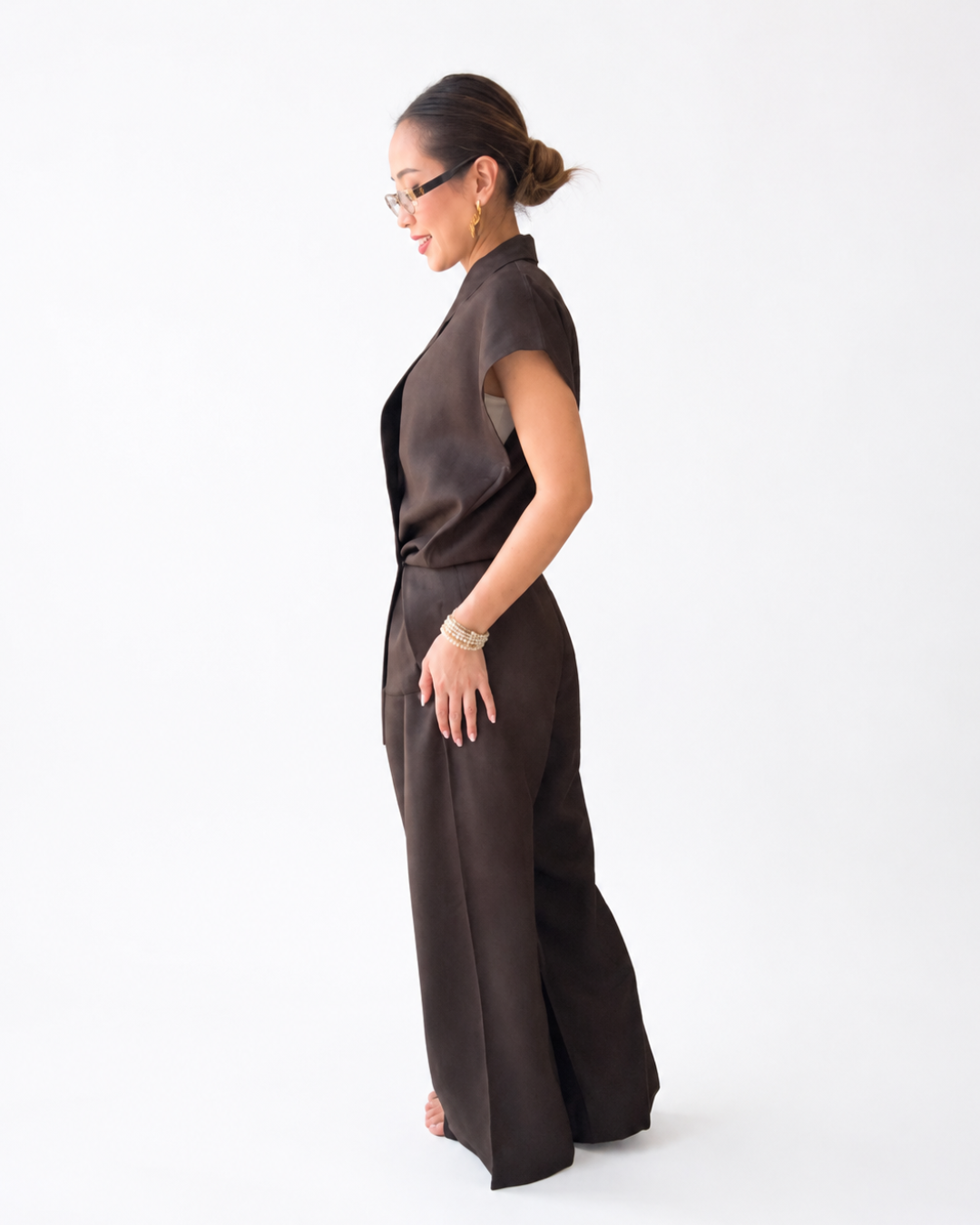 Conjunto Elegante de Linho