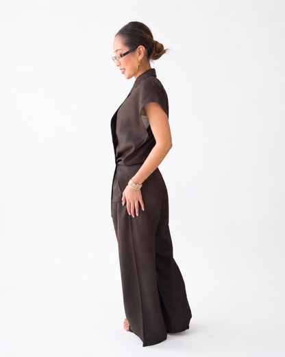 Conjunto Elegante de Linho