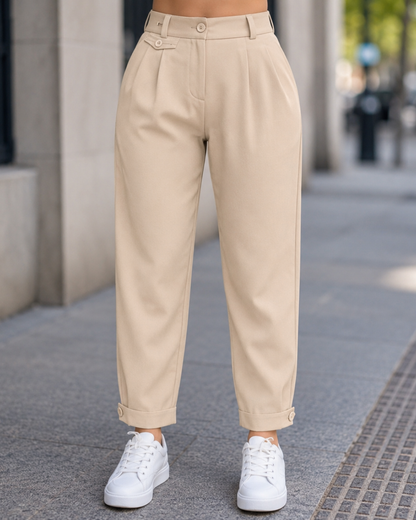 Calças Jogger de Cintura Subida