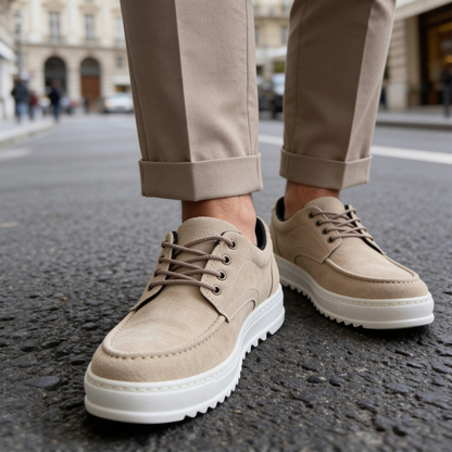 Sapatos Casuais de Camurça