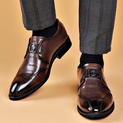 Sapatos Formais de Couro Genuíno de Alta Qualidade