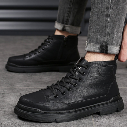 Botas Homem em pele com forro em pele 