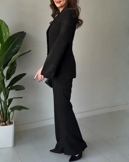 Conjunto de casaco e leggings para mulher 