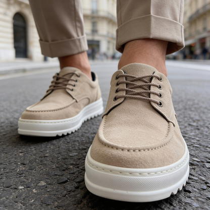 Sapatos Casuais de Camurça