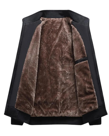 Casaco de homem com forro térmico, ideal para corrida.