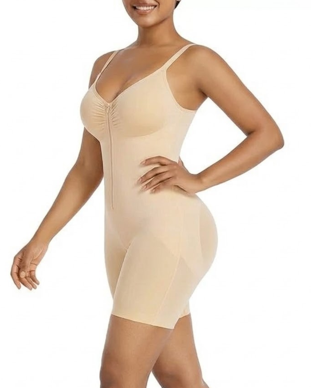 Body Redutor com Zíper e Efeito Modelador