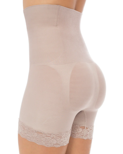 Short Modelador de Cintura Alta com Renda