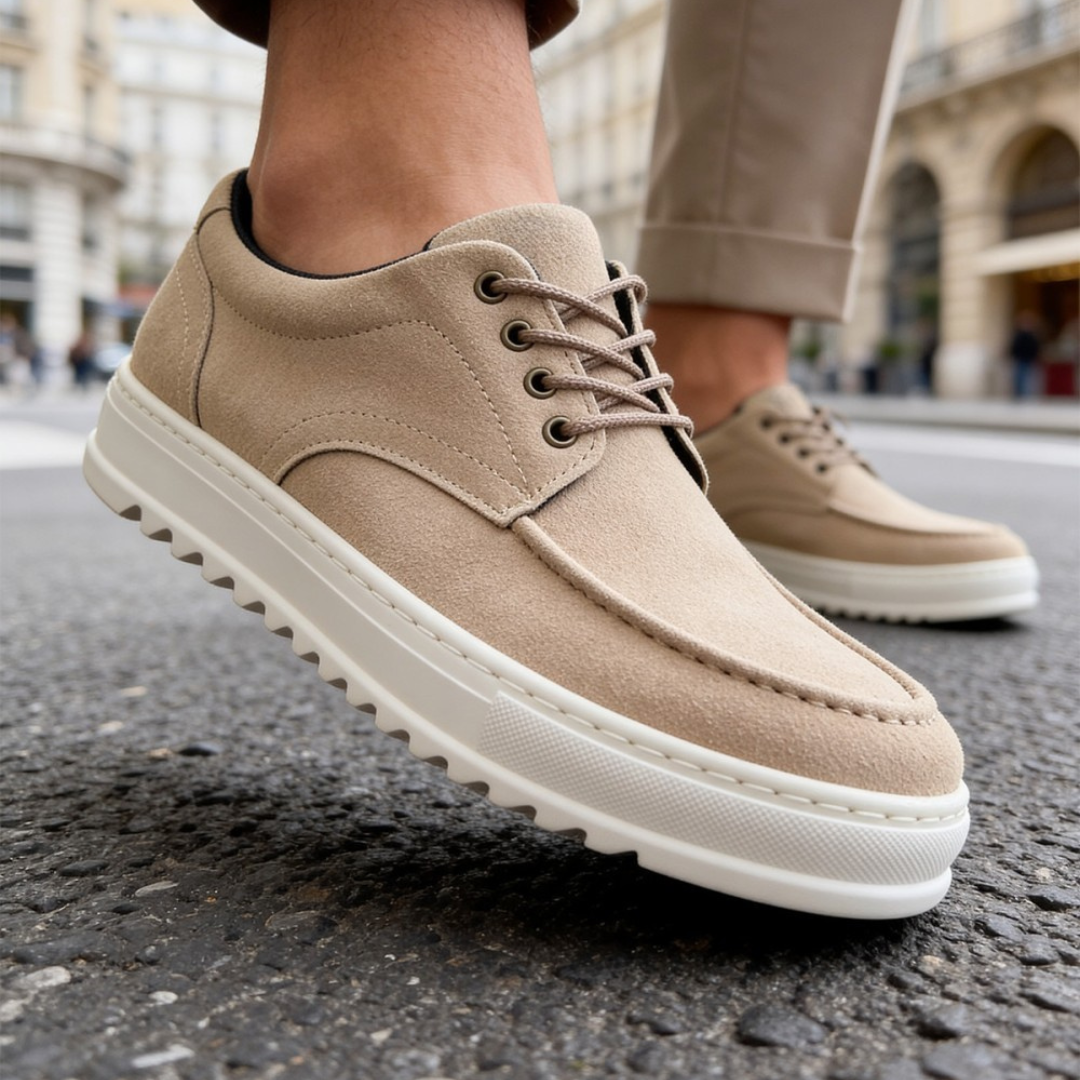 Sapatos Casuais de Camurça