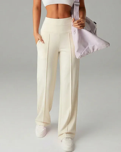 Calças de Corte Reto e Ajuste Folgado