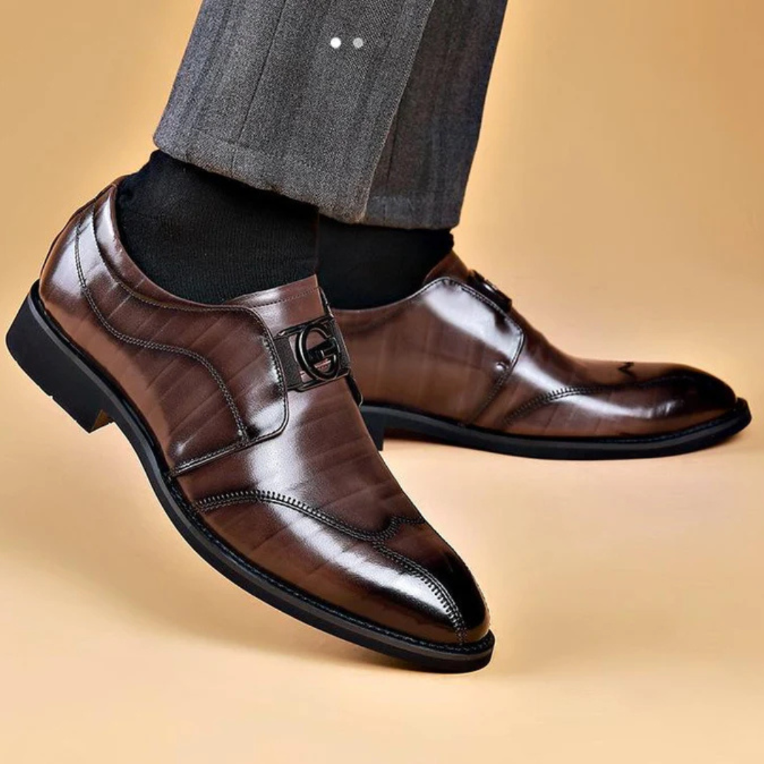 Sapatos Formais de Couro Genuíno de Alta Qualidade