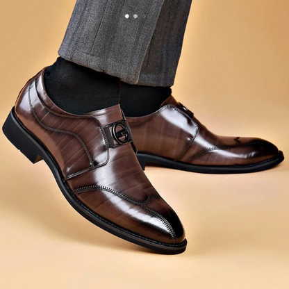 Sapatos Formais de Couro Genuíno de Alta Qualidade