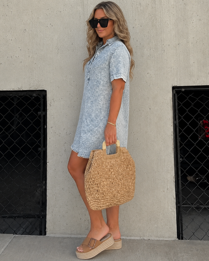 Vestido de camisa lavado
