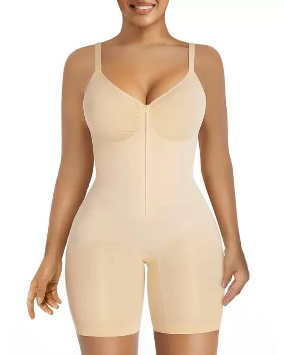 Body Redutor com Zíper e Efeito Modelador