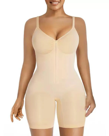 Body Redutor com Zíper e Efeito Modelador