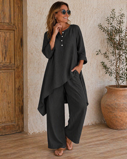 Conjunto Casual de Estilo Natural