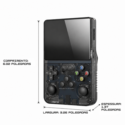 Consola de jogos portátil com design retro, modelo K40