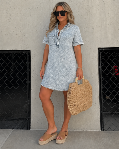 Vestido de camisa lavado
