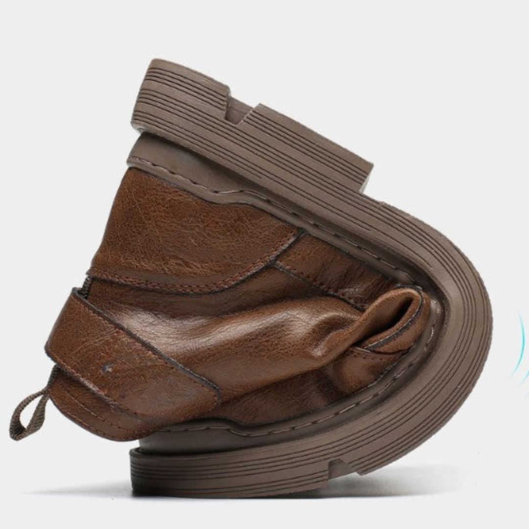 Botas Homem em pele com forro em pele 