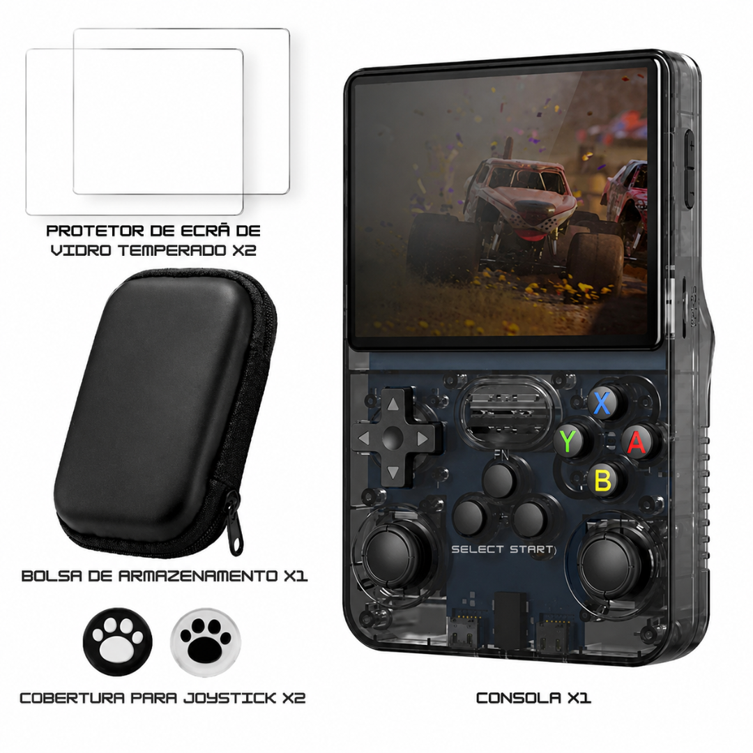 Consola de jogos portátil com design retro, modelo K40