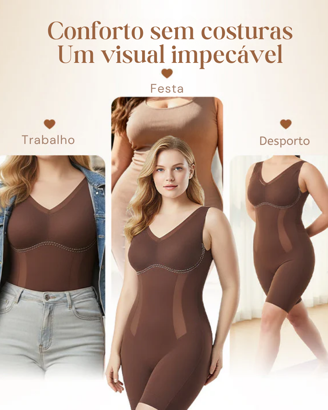 Body Modelador Sem Costuras